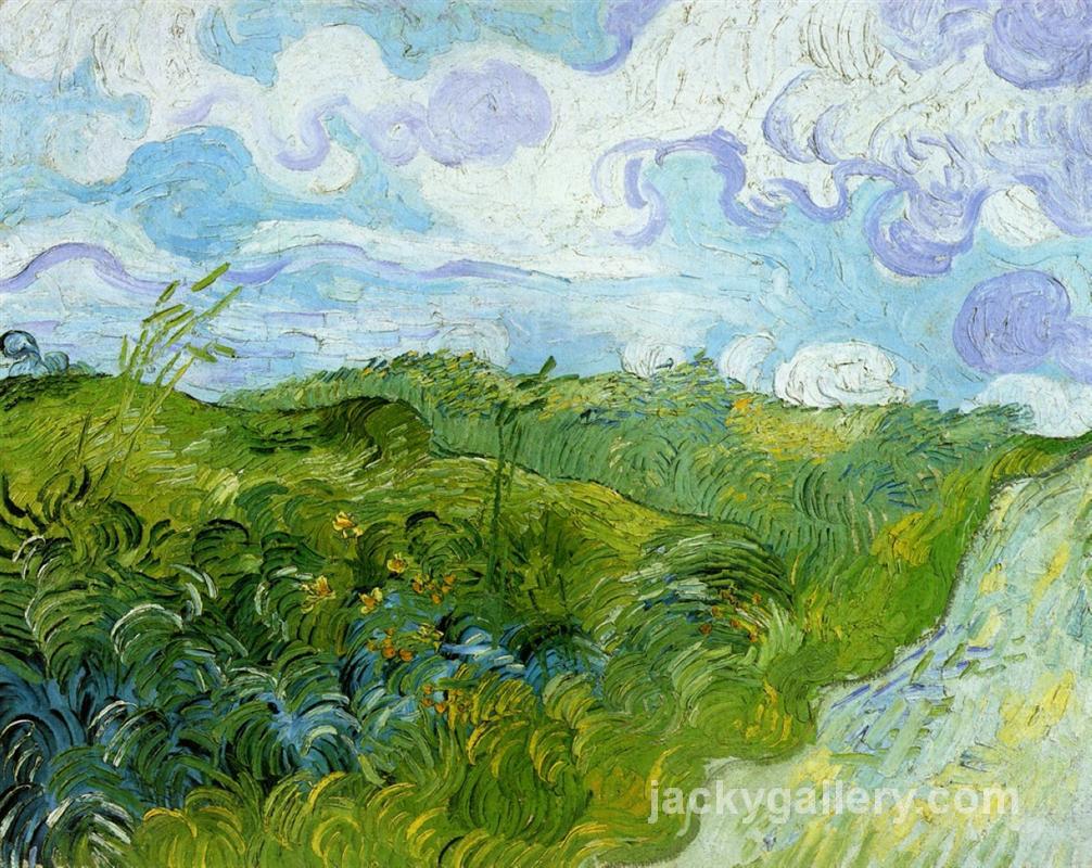 Green Wheat Fields, Van Gogh painting